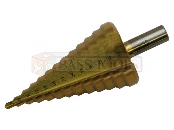 Pakopinis grąžtas, 4-39mm, 1 vnt. Pakopinis grąžtas, 4-39mm, 1 vnt.