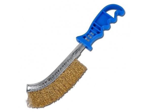Plieninis šepetys dengtas žalvariu, 260mm Plieninis šepetys dengtas žalvariu, 260mm