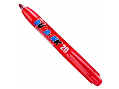 Rašalo markeris Dura-Ink 20, automatinis, raudonas, 1.5mm