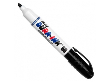 Rašalo markeris Dura-Ink 60, juodas, 3mm Rašalo markeris Dura-Ink 60, juodas, 3mm
