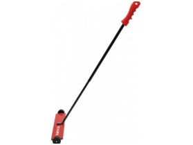 Magnetic strip on wheels for collecting metal items Magnetic strip on wheels for collecting metal items