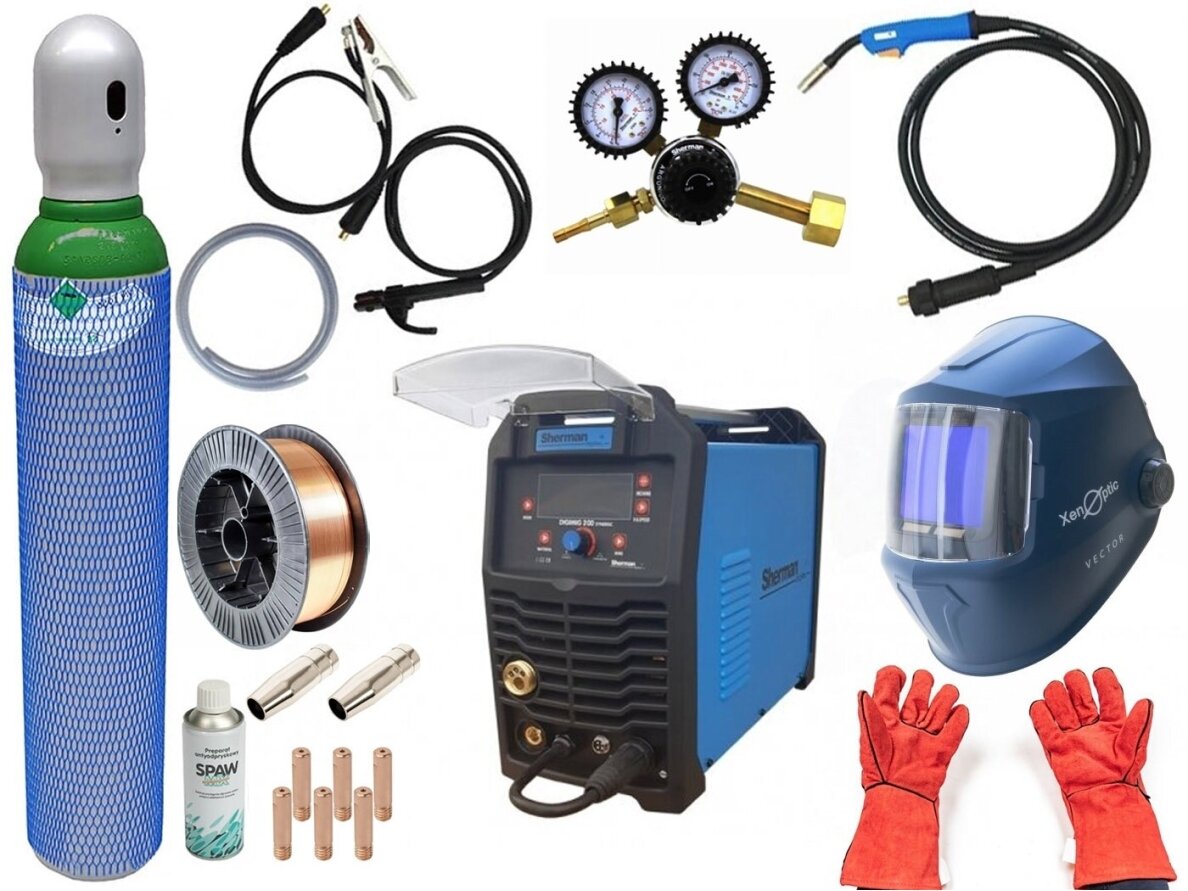 Sherman komplektas - DIGIMIG 200 Synergic suvirinimo pusautomatis, 200A, 230V 7 Sherman komplektas - DIGIMIG 200 Synergic suvirinimo pusautomatis, 200A, 230V 7