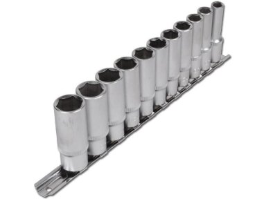 Set of Long Socket Heads 3/8", 11pcs.