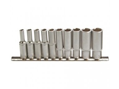 Set of Long Head Sockets 1/2", 10pcs.