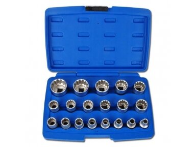 Multifunctional Socket Set 1/2", 19 pcs.