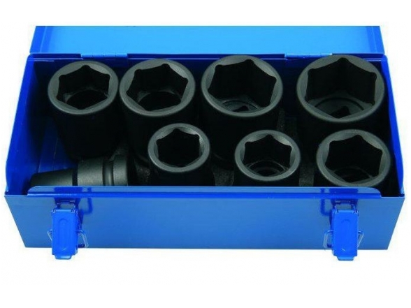 Smūginės galvutės ilgos 1", 8vnt, 27-50 mm Smūginės galvutės ilgos 1", 8vnt, 27-50 mm