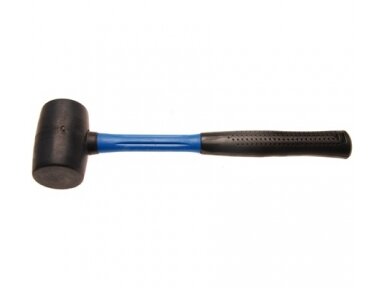 Rubber mallet Ø 70 mm with fiberglass handle 750g Rubber mallet Ø 70 mm with fiberglass handle 750g