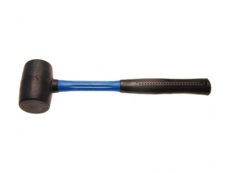 Rubber mallet Ø 76 mm with fiberglass handle 1200g Rubber mallet Ø 76 mm with fiberglass handle 1200g