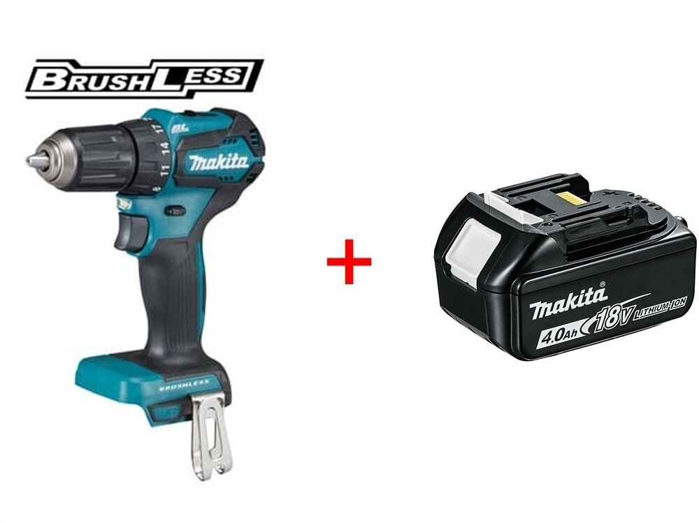 Makita DDF483Z Аккумуляторная бесщеточная дрель-шуруповерт + 4,0Ah аккумулятор