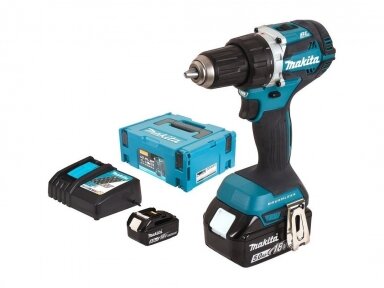 Makita DDF484RTJ 2x5,0Ah 18V BL Brushless Motor Cordless Drill-Driver Makita DDF484RTJ 2x5,0Ah 18V BL Brushless Motor Cordless Drill-Driver
