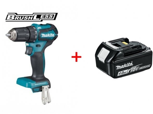 Makita DDF483Z Аккумуляторная бесщеточная дрель-шуруповерт + 4,0Ah аккумулятор Makita DDF483Z Аккумуляторная бесщеточная дрель-шуруповерт + 4,0Ah аккумулятор