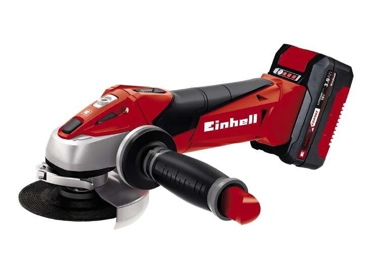 Einhell TE-AG 18 Li Kit Аккумуляторная угловая шлифмашина, 18 В, 3,0 Ah Li-ion, 115 мм