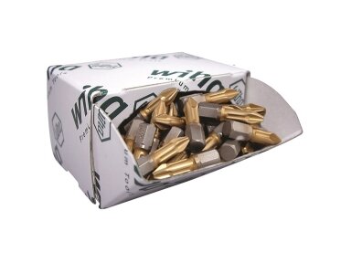 WIHA TiN 25 mm Bit Set, Various Types (Pack of 50) WIHA TiN 25 mm Bit Set, Various Types (Pack of 50)