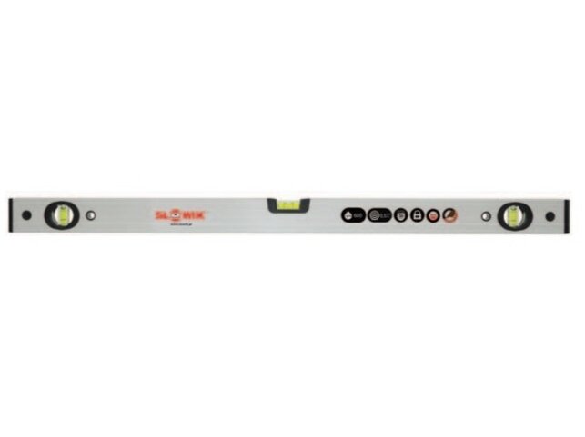 Slowik PN33 Anodized Level, Length from 60 to 200 cm, Silver