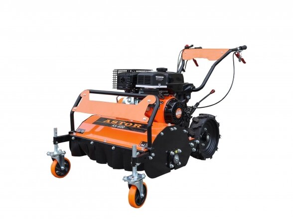ASTOR - AS600 mulčeris, žolės smulkintuvas, pjovimo plotis 60 cm, našumas iki 1400 m2/val