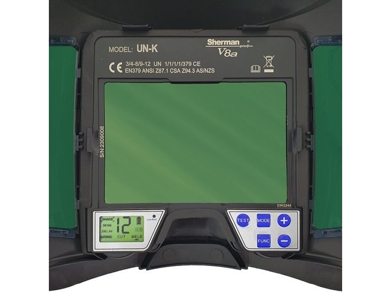 Automatinis suvirinimo skydelis Sherman-profi V8a su PAPR oro tiekimo sistema 6