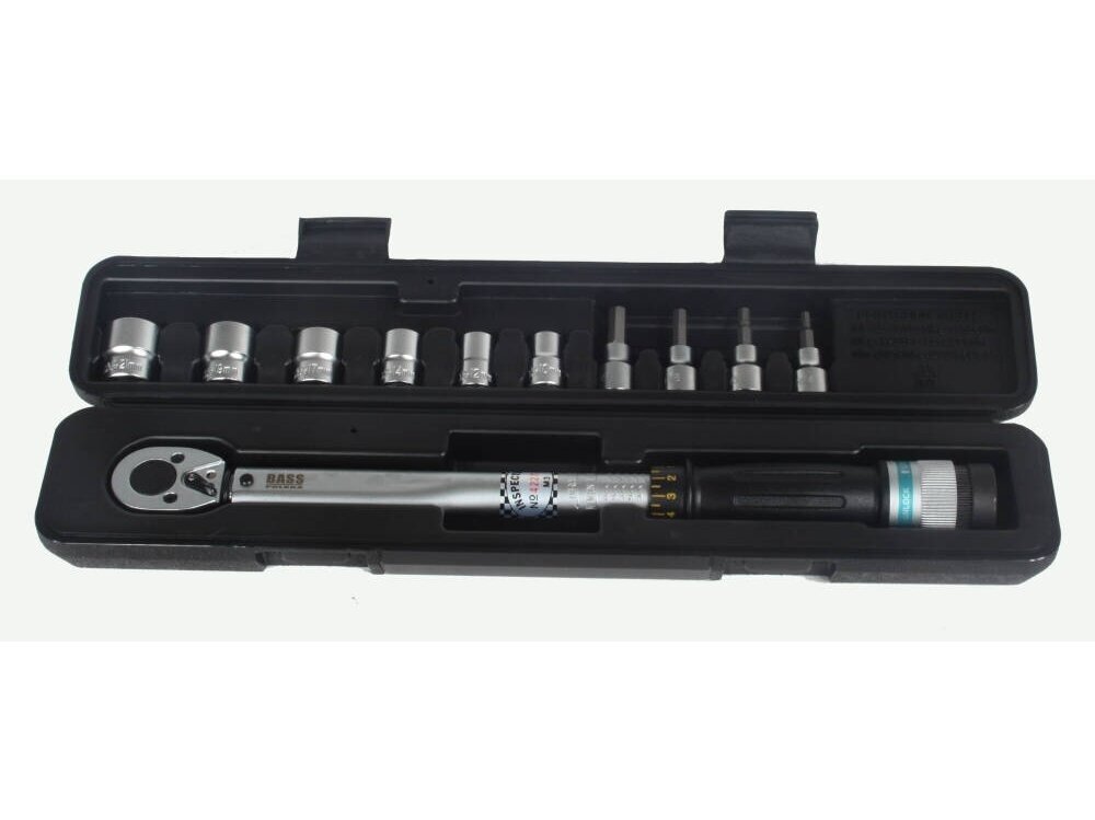 Bass Polska Torque Wrench 3/8" 20-110Nm + Sockets Bass Polska Torque Wrench 3/8" 20-110Nm + Sockets