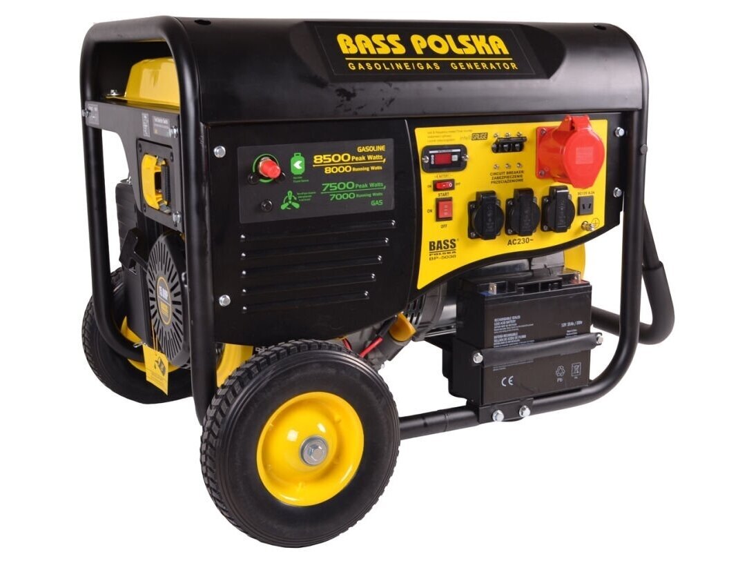Bass Polska benzininis / dujinis generatorius 230V / 400V