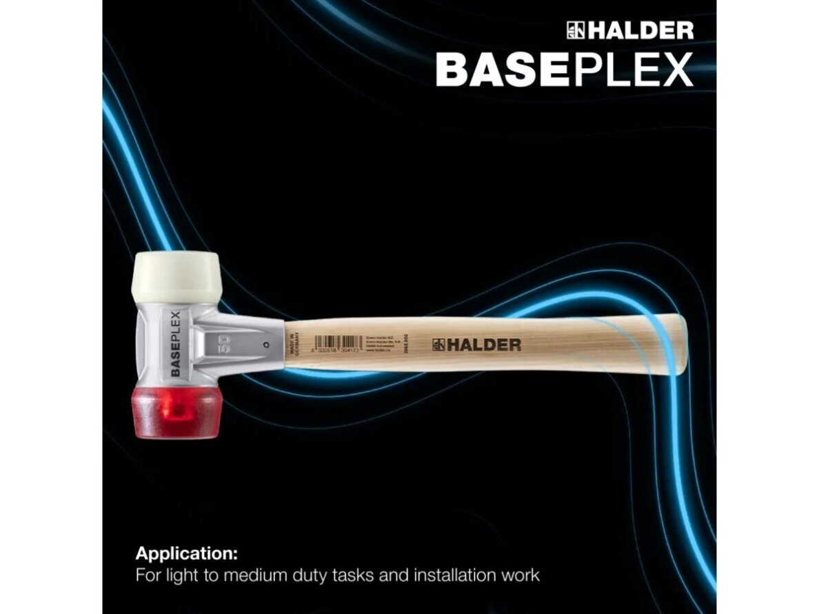 BASEPLEX молоток с мягкими бойками, 25-50 mm, с литым цинковым корпусом и деревянной рукояткой, нейлон / ацетат целлюлозы 2 BASEPLEX молоток с мягкими бойками, 25-50 mm, с литым цинковым корпусом и деревянной рукояткой, нейлон / ацетат целлюлозы 2