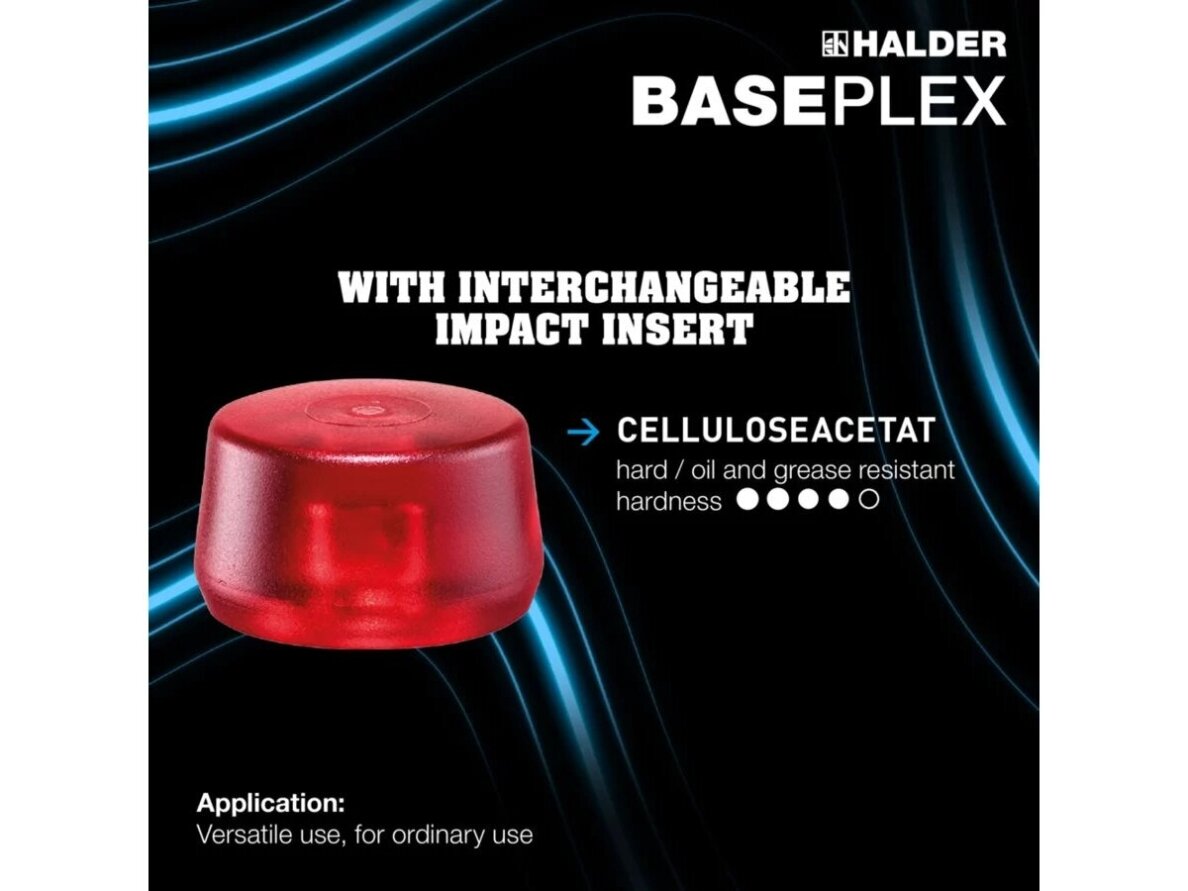 BASEPLEX молоток с мягкими бойками, 25-50 mm, с литым цинковым корпусом и деревянной рукояткой, нейлон / ацетат целлюлозы 4 BASEPLEX молоток с мягкими бойками, 25-50 mm, с литым цинковым корпусом и деревянной рукояткой, нейлон / ацетат целлюлозы 4