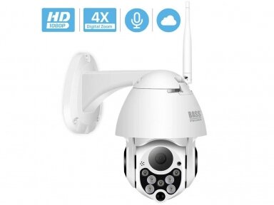 Bass Polska наблюдательная камера HD 1080P, поворотная, с микрофоном Bass Polska наблюдательная камера HD 1080P, поворотная, с микрофоном