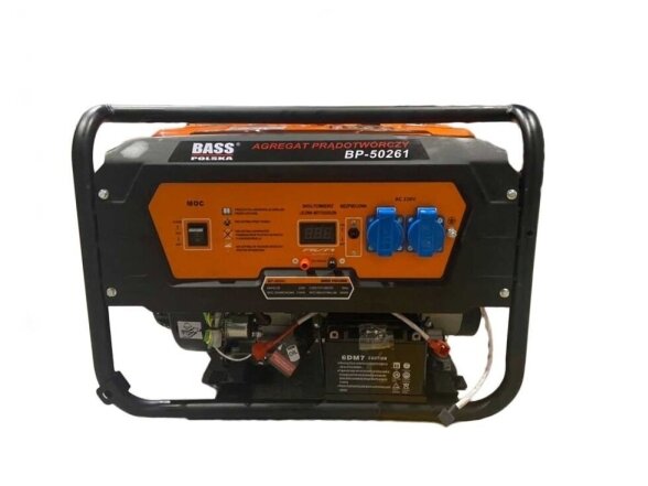 Bass Polska generatorius 3800W/3100W, Auto Start, su ratukais 1 Bass Polska generatorius 3800W/3100W, Auto Start, su ratukais 1