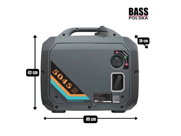Bass Polska inverterinis generatorius 3,5 kW, sinus zero, tylus 1