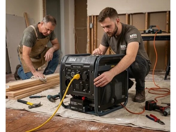 Bass Polska inverterinis generatorius E 5500, 4200W, AUTO START 4