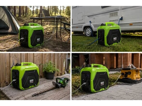Bass Polska inverterinis tylus generatorius sinus zero 2500W 5