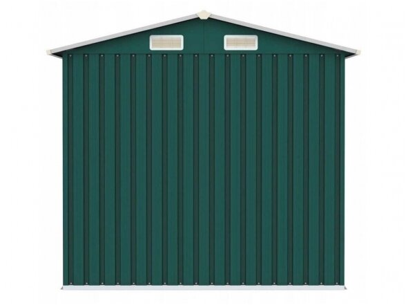 Bass sandėliavimo namelis 2,6 x 2,6 x 1,9 m, žalios spalvos 2
