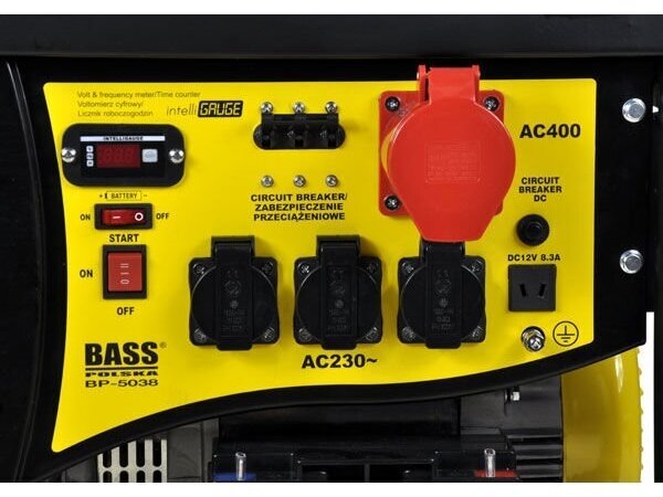 Bass Polska benzininis / dujinis generatorius 230V / 400V 7 Bass Polska benzininis / dujinis generatorius 230V / 400V 7