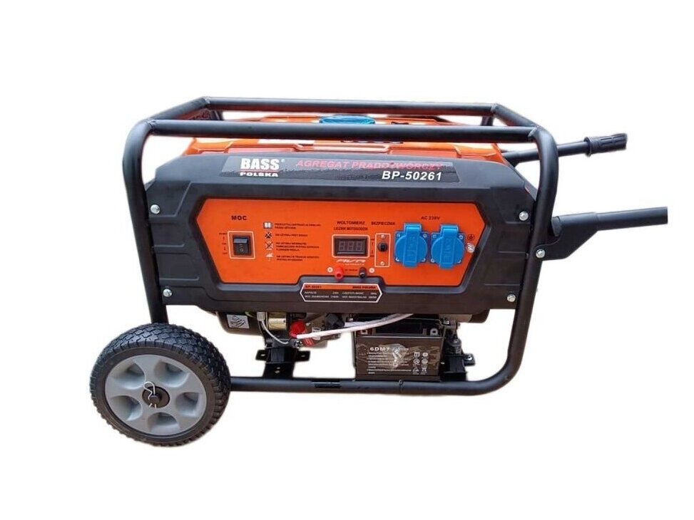Bass Polska generatorius 3800W/3100W, Auto Start, su ratukais Bass Polska generatorius 3800W/3100W, Auto Start, su ratukais