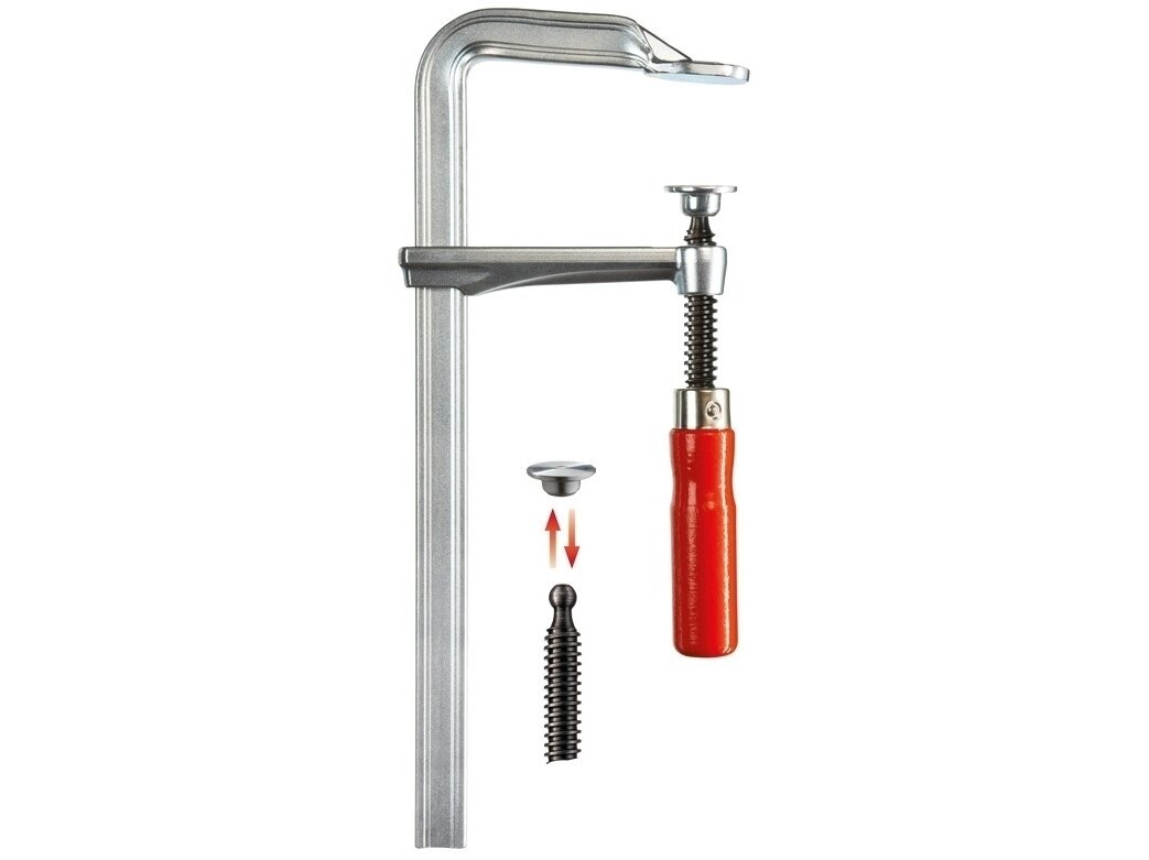 Bessey Clamp GZ30 from solid metal profile with wooden handle, max. clamping length 300 mm 1 Bessey Clamp GZ30 from solid metal profile with wooden handle, max. clamping length 300 mm 1