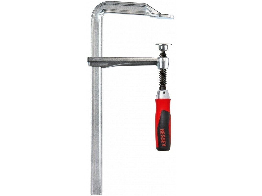 Зажим Bessey GZ25KG с цельным металлическим профилем и вращающейся ручкой, макс. длина зажима 250 мм