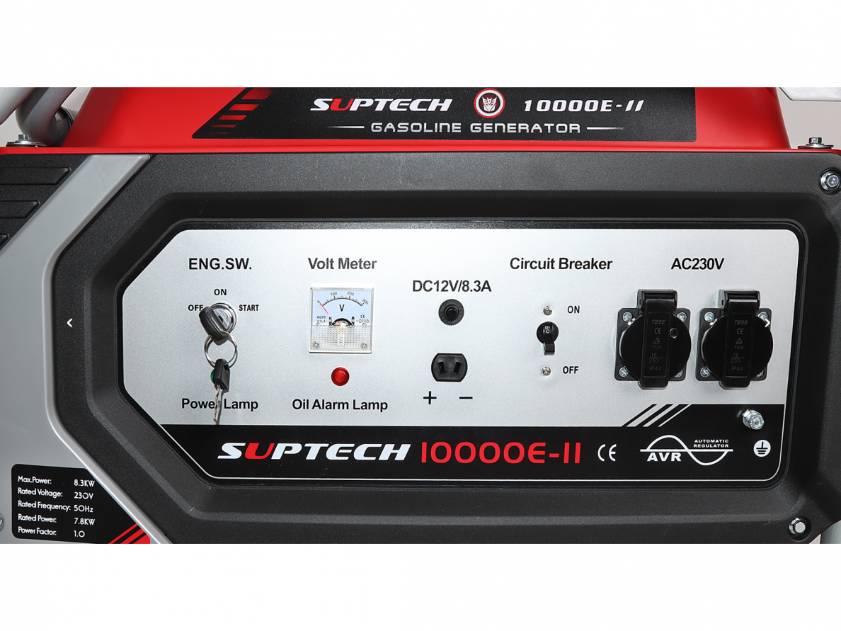 Бензиновый генератор SUPTECH 10000E-II, 8.3 кВт 3