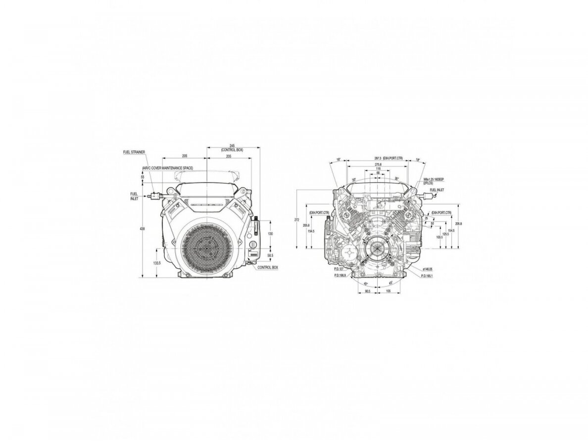Benzininis variklis HONDA GX630, 15.5 kW, 25.4 mm velenas 5 Benzininis variklis HONDA GX630, 15.5 kW, 25.4 mm velenas 5