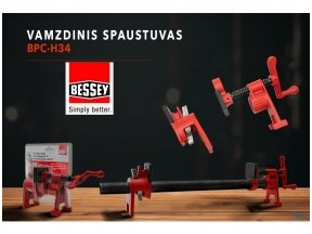 Nepakeičiamas įrankis medinių skydų klijavimui BESSEY BPC-H34 Nepakeičiamas įrankis medinių skydų klijavimui BESSEY BPC-H34