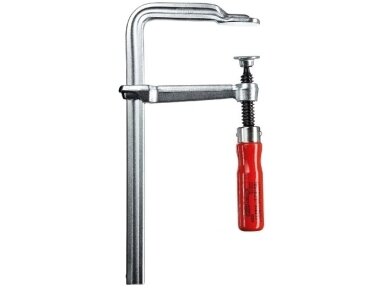 Струбцина Bessey ClassiX GS100 из цельного металлического профиля с деревянной рукояткой, макс. длина зажима 1000 мм Струбцина Bessey ClassiX GS100 из цельного металлического профиля с деревянной рукояткой, макс. длина зажима 1000 мм