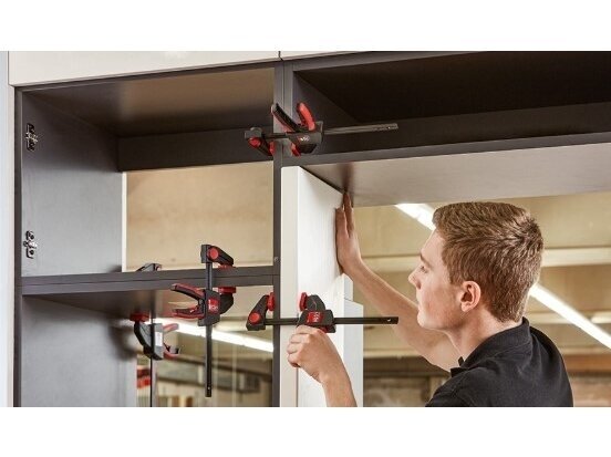 Bessey clamp set EZS11-4SET (2 pcs. x EZS11-4), clamps for one-handed operation, max. clamping length 110 mm, throat depth 40 mm 2 Bessey clamp set EZS11-4SET (2 pcs. x EZS11-4), clamps for one-handed operation, max. clamping length 110 mm, throat depth 40 mm 2
