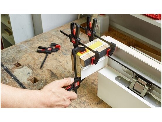 Bessey clamp set EZS11-4SET (2 pcs. x EZS11-4), clamps for one-handed operation, max. clamping length 110 mm, throat depth 40 mm 1
