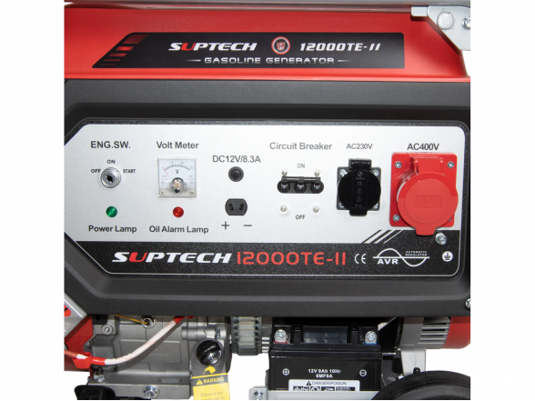 Бензиновый генератор SUPTECH 12000TE-II (трехфазный), 10.4 кВт 2 Бензиновый генератор SUPTECH 12000TE-II (трехфазный), 10.4 кВт 2