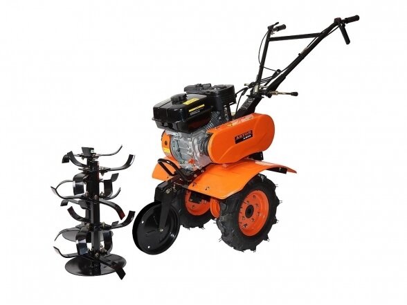 Benzininis kultivatorius-motoblokas ASTOR A-80/3, darbinis plotis 100cm Benzininis kultivatorius-motoblokas ASTOR A-80/3, darbinis plotis 100cm