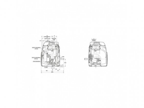 Benzininis variklis HONDA GX630, 15.5 kW, 25.4 mm velenas 7 Benzininis variklis HONDA GX630, 15.5 kW, 25.4 mm velenas 7