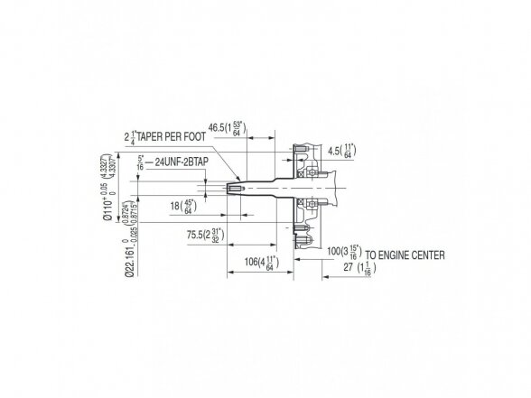 Gasoline engine RATO R420VTYPE, for generator, 8.8 kW, tapered shaft 1 Gasoline engine RATO R420VTYPE, for generator, 8.8 kW, tapered shaft 1