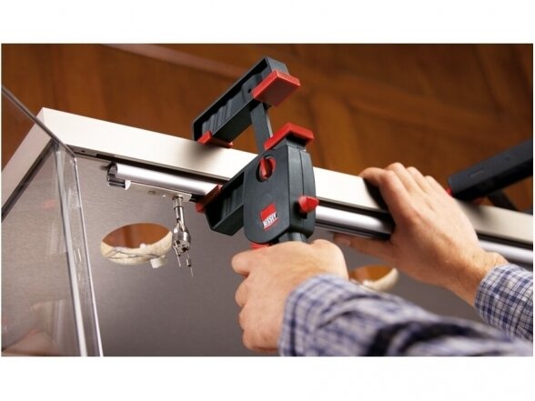 Тиски Bessey DuoKlamp DUO45-8, для работы одной рукой, длина зажима 450 мм 8 Тиски Bessey DuoKlamp DUO45-8, для работы одной рукой, длина зажима 450 мм 8