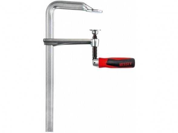 Зажим Bessey GZ25KG с цельным металлическим профилем и вращающейся ручкой, макс. длина зажима 250 мм 1 Зажим Bessey GZ25KG с цельным металлическим профилем и вращающейся ручкой, макс. длина зажима 250 мм 1