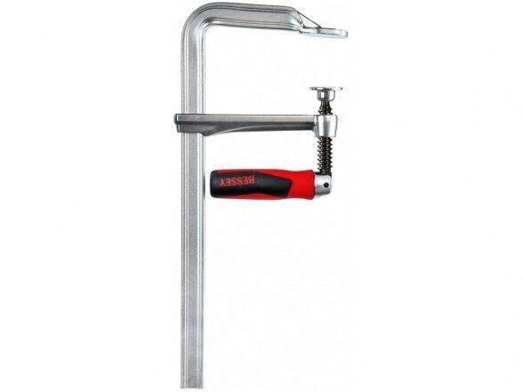 Bessey GZ60-12KG spaustuvas su vientisu metaliniu profiliu ir pasukama rankena, maks. spaudimo ilgis 600 mm 2 Bessey GZ60-12KG spaustuvas su vientisu metaliniu profiliu ir pasukama rankena, maks. spaudimo ilgis 600 mm 2