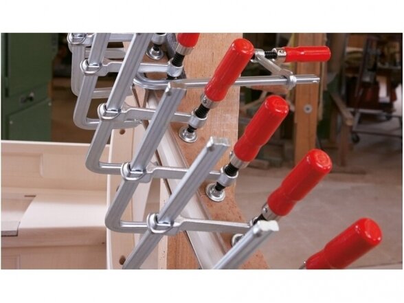 Bessey зажим ClassiX GS40 из цельнометаллического профиля с деревянной ручкой, макс. длина зажима 400 мм 3 Bessey зажим ClassiX GS40 из цельнометаллического профиля с деревянной ручкой, макс. длина зажима 400 мм 3