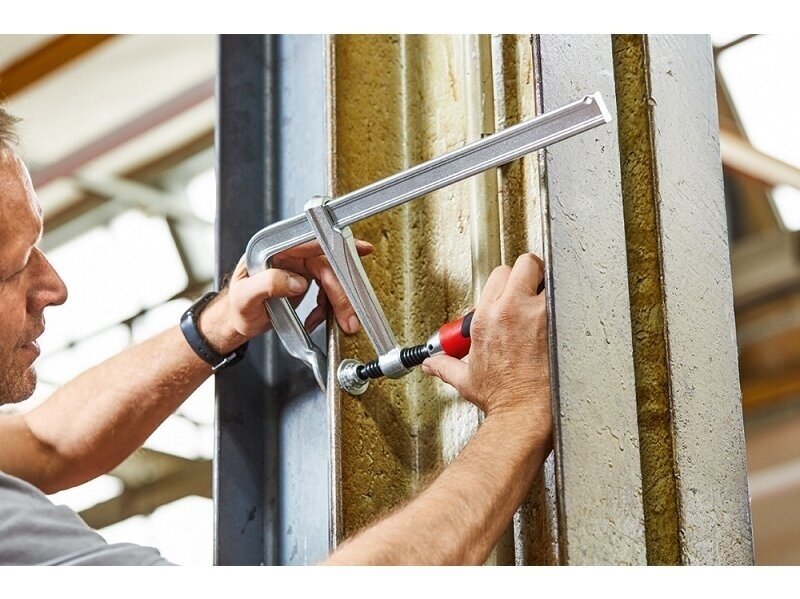 Зажим Bessey GZ25KG с цельным металлическим профилем и вращающейся ручкой, макс. длина зажима 250 мм 6 Зажим Bessey GZ25KG с цельным металлическим профилем и вращающейся ручкой, макс. длина зажима 250 мм 6