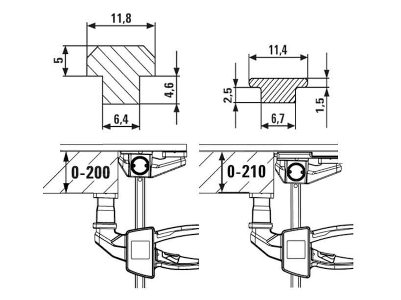 Bessey EZR Clamps x 2 pcs. for one-handed operation 14 Bessey EZR Clamps x 2 pcs. for one-handed operation 14